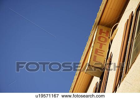 Stock Photo - A hotel sign. Fotosearch