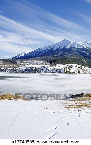 A winter mountain scene View Large Photo Image Stock Photography - A winter mountain scene. Fotosearch