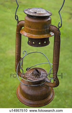 Stock Image - An antique lantern. Fotosearch