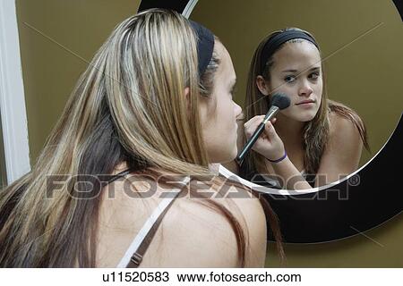 Applying makeup View Large Photo Image Stock Image - Applying makeup. Fotosearch