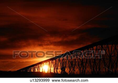 Bridge at sunset View Large Photo Image Stock Photo - Bridge at sunset. Fotosearch