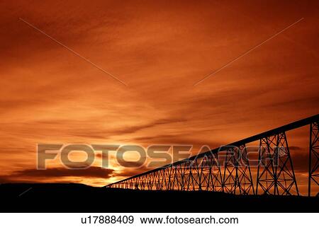 Bridge at sunset View Large Photo Image Stock Photo - Bridge at sunset. Fotosearch