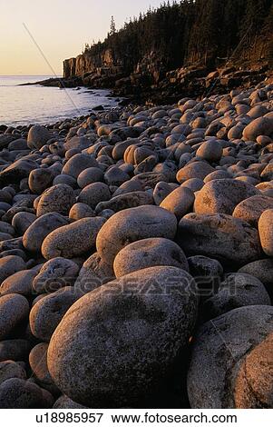Close up of boulders on a beach View Large Photo Image Stock Photo - Close up of boulders on a beach. Fotosearch