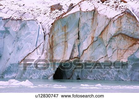 Stock Photo - Closeup of a glacier. Fotosearch