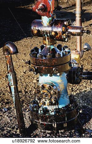 Stock Image - Closeup of a valve. Fotosearch