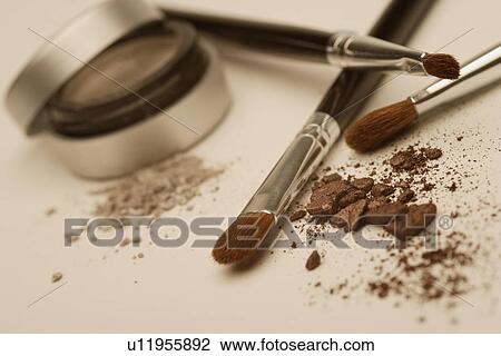 Stock Image - Closeup of cosmetic brush. Fotosearch