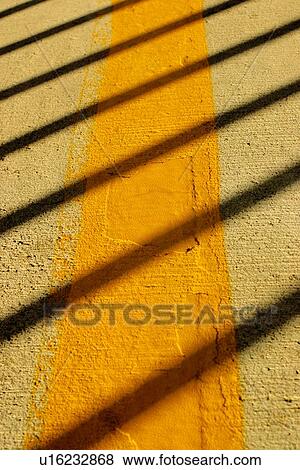 Closeup of yellow division line View Large Photo Image Stock Photo - Closeup of yellow division line. Fotosearch