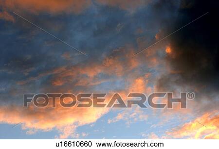 Stock Image - Colorful clouds. Fotosearch