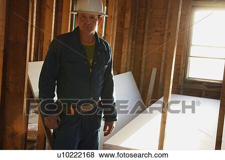 Construction worker View Large Photo Image Stock Photo - Construction worker. Fotosearch