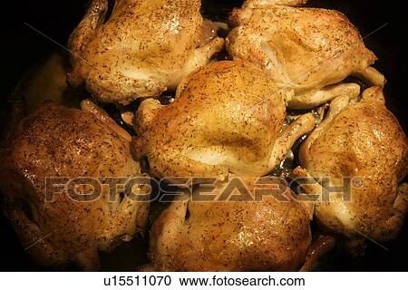 Stock Image - Cooked chicken. Fotosearch