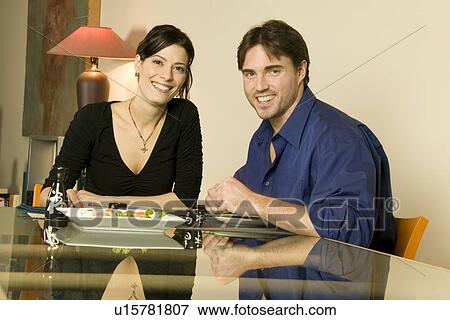 Stock Photo - Couple on a date. Fotosearch