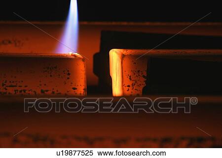Cut steel at a molten steel factory View Large Photo Image Stock Photography - Cut steel at a molten steel factory. Fotosearch