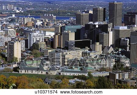Downtown Montreal View Large Photo Image Picture - Downtown Montreal. Fotosearch