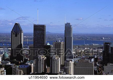 Stock Image - Downtown Montreal. Fotosearch