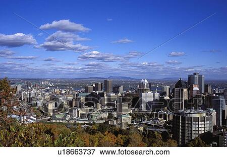 Downtown Montreal View Large Photo Image Stock Photo - Downtown Montreal. Fotosearch