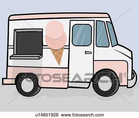 Ice cream truck View Large Photo Image Stock Photo - Ice cream truck. Fotosearch