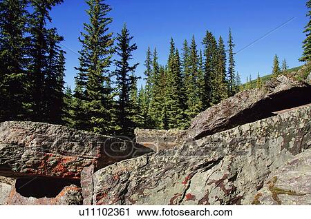 Stock Image - Large smooth flat rock. Fotosearch
