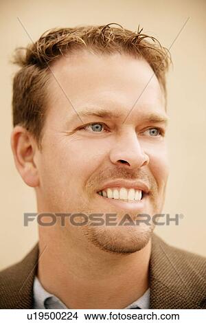 Picture - Man smiling. Fotosearch