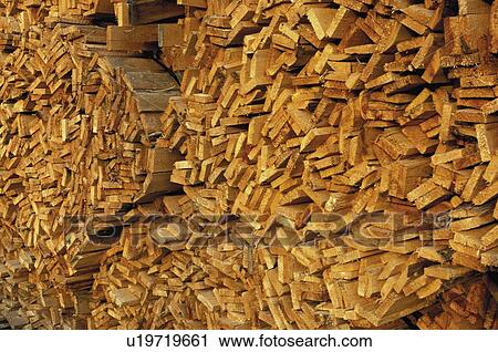 Stock Image - Pile of wood. Fotosearch