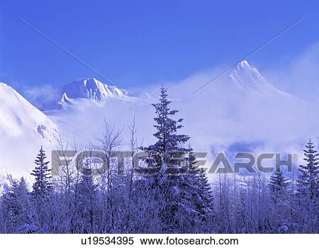 Portage Valley, Chugach Mountains, Alaska, USA View Large Photo Image Stock Photography - Portage Valley, Chugach Mountains, Alaska, USA. Fotosearch