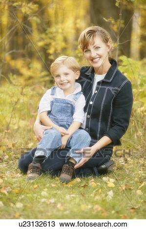 Portrait of mother and son View Large Photo Image Stock Image - Portrait of mother and son. Fotosearch