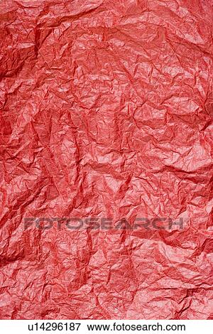 Stock Photo - Red crinkle background. Fotosearch