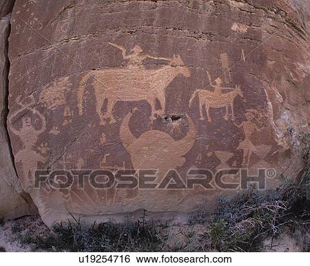 Stock Photograph - Rock art. Fotosearch