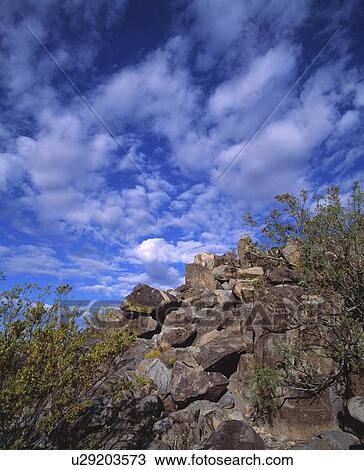 Stock Image - Rocks and sky. Fotosearch