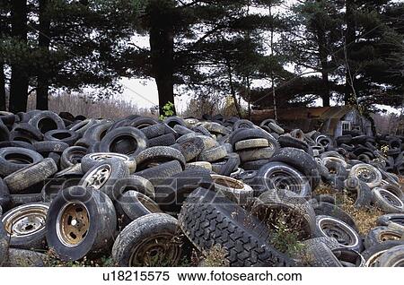 Tires in a heap View Large Photo Image Stock Photography - Tires in a heap. Fotosearch