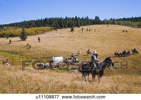 Stock Photo - Traveling by horseback. Fotosearch