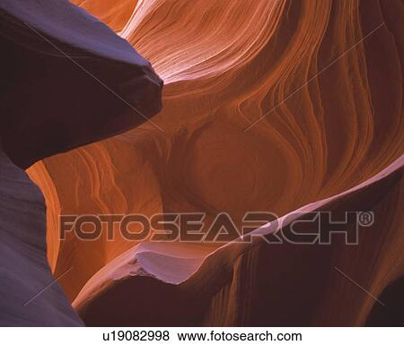 Water-carved sandstone in Antelope Canyon View Large Photo Image Stock Photo - Water-carved sandstone in Antelope Canyon. Fotosearch