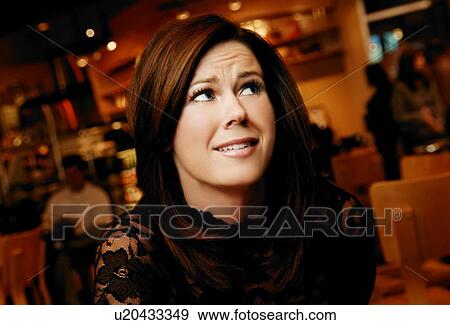 Stock Photo - Woman with doubt. Fotosearch
