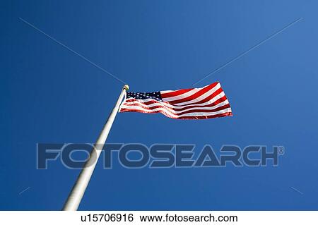 Stock Photograph - American flag. Fotosearch