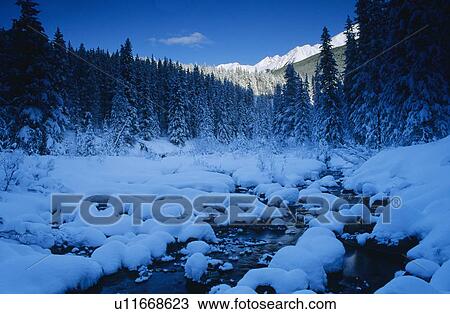 Banff National Park at dawn View Large Photo Image Stock Image - Banff National Park at dawn. Fotosearch