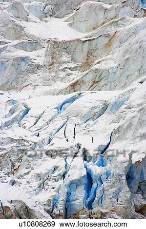 Stock Photo - Close up of Angel Glacier. Fotosearch