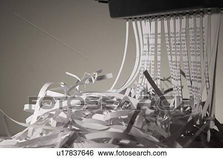 Closeup of a paper shredder View Large Photo Image Stock Photograph - Closeup of a paper shredder. Fotosearch