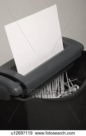 Closeup of paper shredder View Large Photo Image Stock Photo - Closeup of paper shredder. Fotosearch