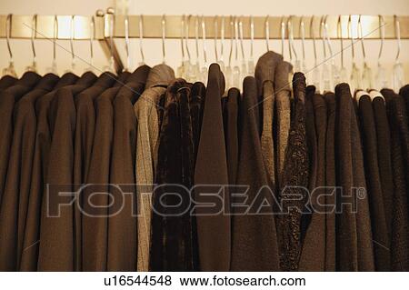 Clothing rack View Large Photo Image Stock Photo - Clothing rack. Fotosearch