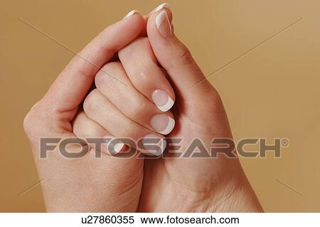 French manicured hands View Large Photo Image Stock Photography - French manicured hands. Fotosearch