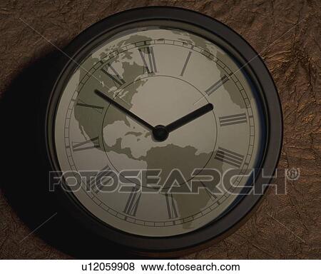 Global clock View Large Photo Image Stock Photo - Global clock. Fotosearch