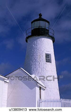 Lighthouse at Pemiquid Point View Large Photo Image Stock Image - Lighthouse at Pemiquid Point. Fotosearch