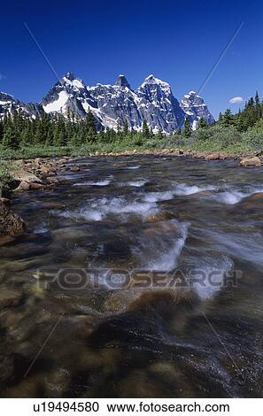 Stock Image - Maccarib Pass, Jasper National Park. Fotosearch