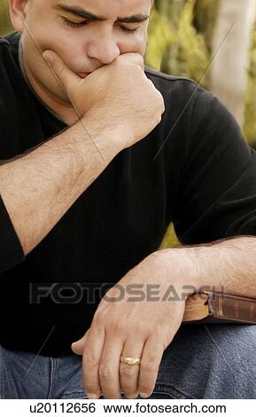 Man in thought View Large Photo Image Stock Photograph - Man in thought. Fotosearch