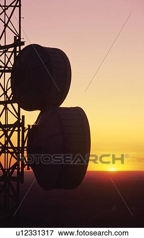 Microwave tower View Large Photo Image Stock Photo - Microwave tower. Fotosearch