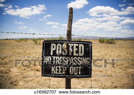 No Trespassing Sign View Large Photo Image Stock Photo - No Trespassing Sign. Fotosearch