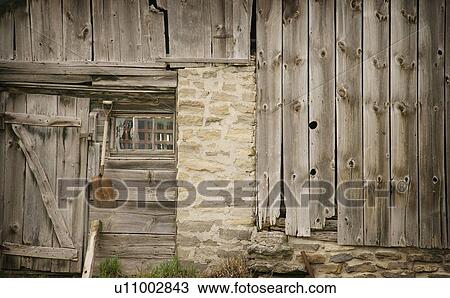 Stock Image - Old abandoned barn. Fotosearch
