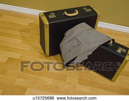 Packed suitcases View Large Photo Image Stock Photograph - Packed suitcases. Fotosearch