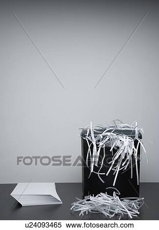 Stock Photography - Paper Shredding. Fotosearch