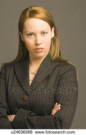 Stock Photo - Portrait of a business woman. Fotosearch