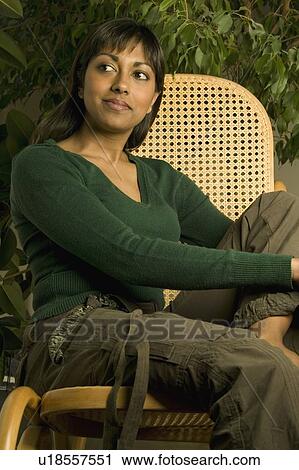 Stock Image - Portrait of a woman. Fotosearch